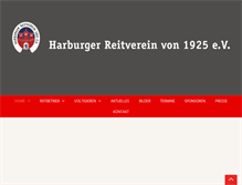 Tablet Screenshot of harburger-reitverein.de